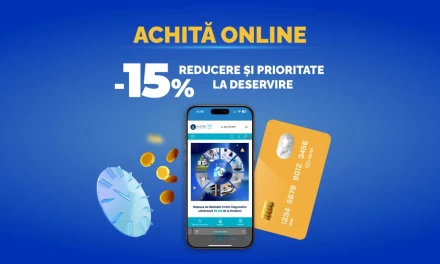 Achită ONLINE și primești 15% reducere!