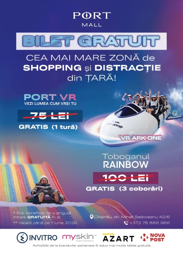 Bilet Gratuit la Port Mall Distracții