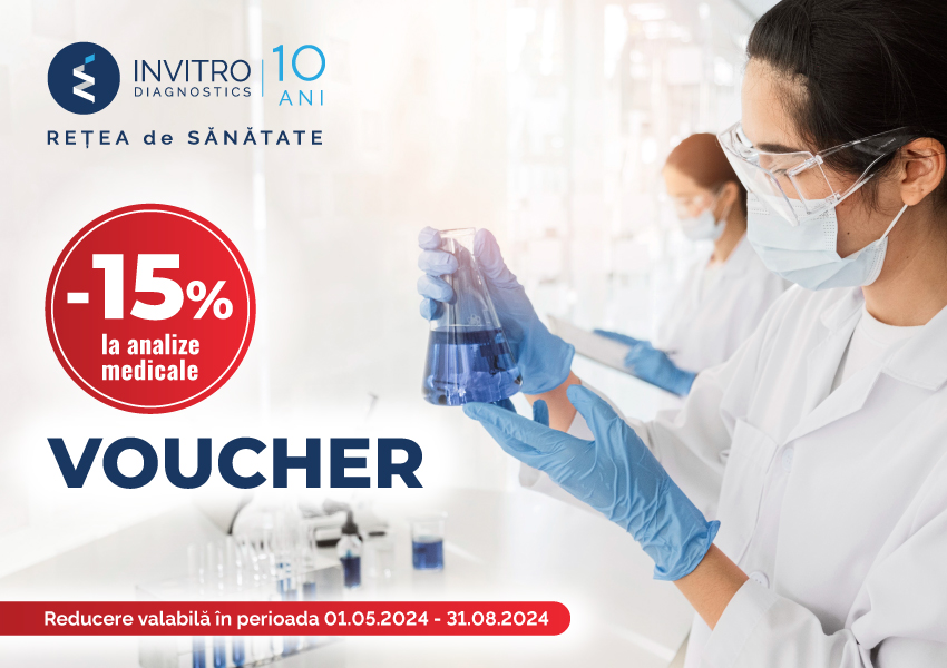 VOUCHER cu reducere de 15% la analize medicale!