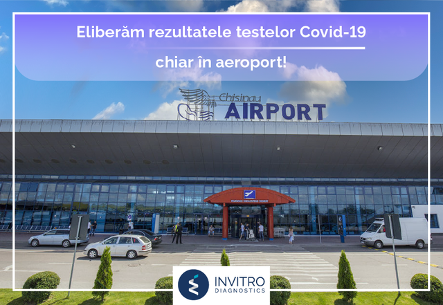 Testăm către virusul SARS-CoV-2 chiar în aeroport!